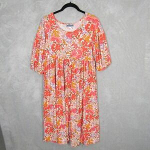 Karina Charlie Dress Petal Parfait Print Floral Size Small Medium Cottagecore